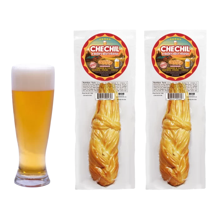 Chechil Smoked Braided String-Cheese Beer Snack 2 Pack Main Product Photo