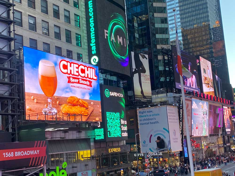 Chechil Times Square Billboard