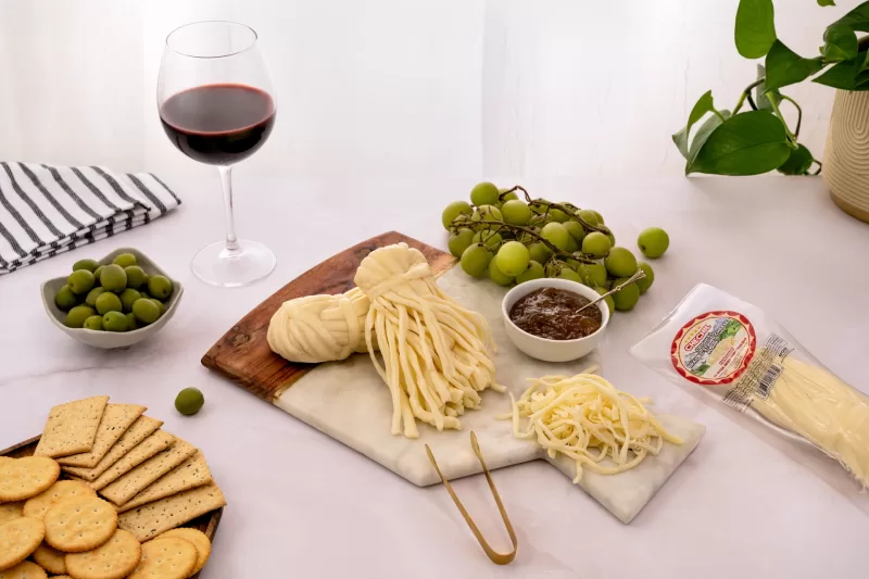 Chechil Plain Braided String-Cheese – the ultimate wine and cheese pairing, mild, savory, and all-natural.