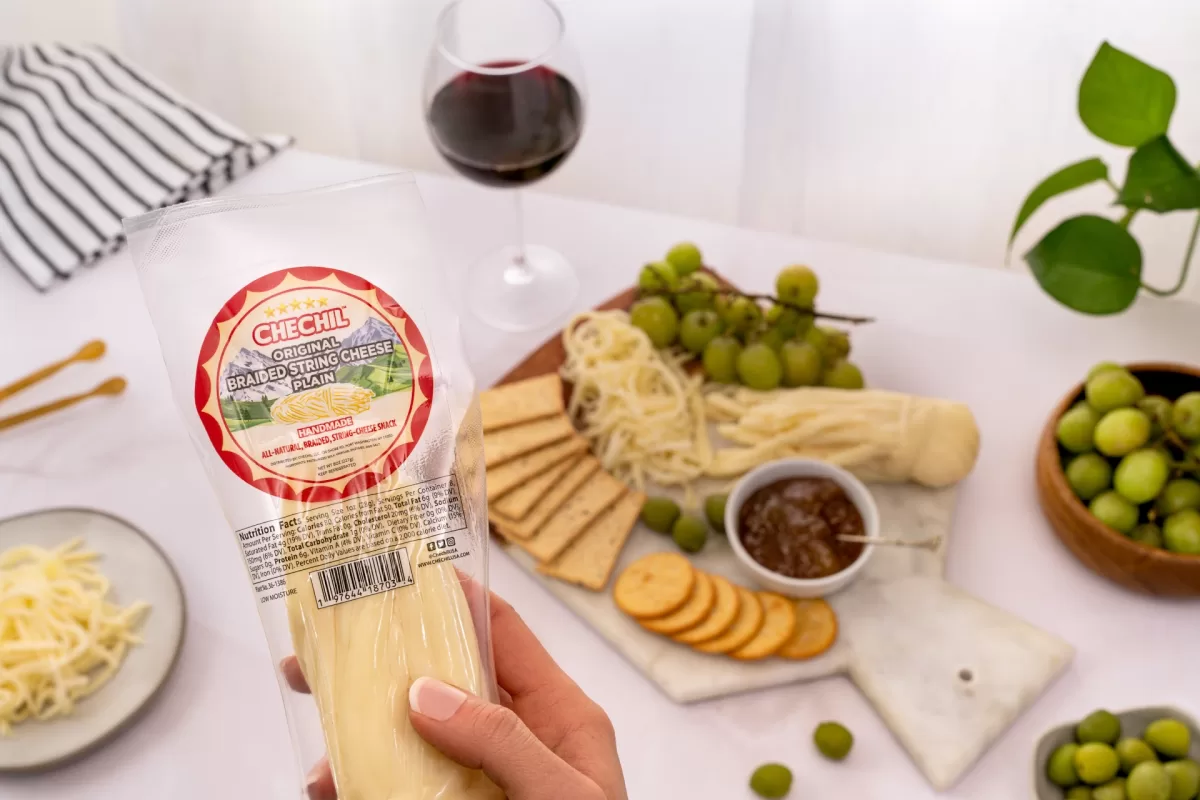 Chechil Plain Braided String-Cheese – The Ultimate Wine And Cheese Pairing, Mild, Savory, And All-Natural.