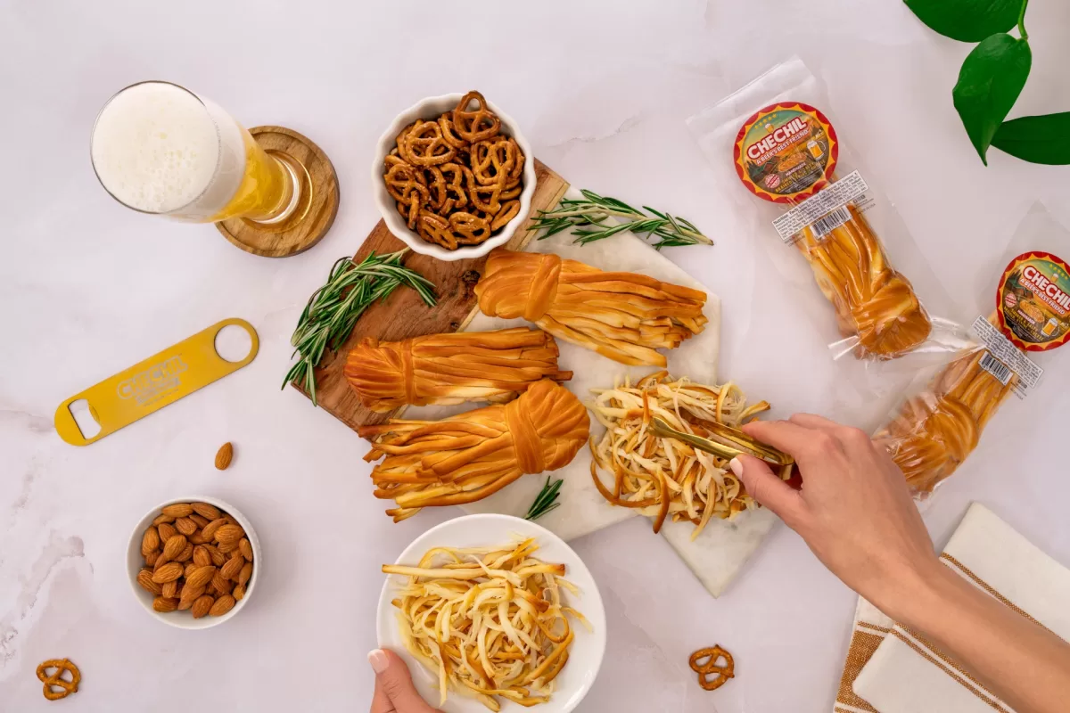 Chechil Smoked Braided String-Cheese – The Ultimate Beer And Cheese Pairing, Hand-Braided And Lightly Smoked.